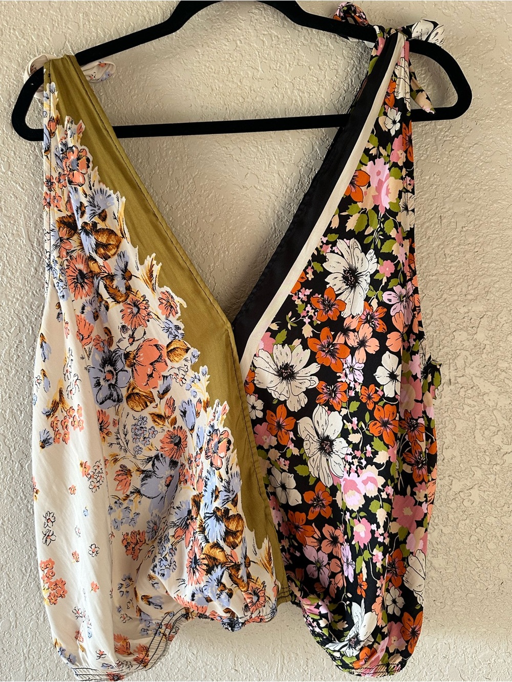 Free People Tied To You tank top in a multicolored floral "Vintage Combo" - Picture 1 of 8